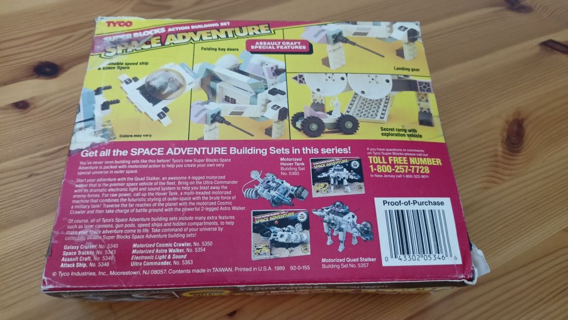 Klocki retro a'la LEGO - TYCO Space Adventure Assault Craft 1989 r.