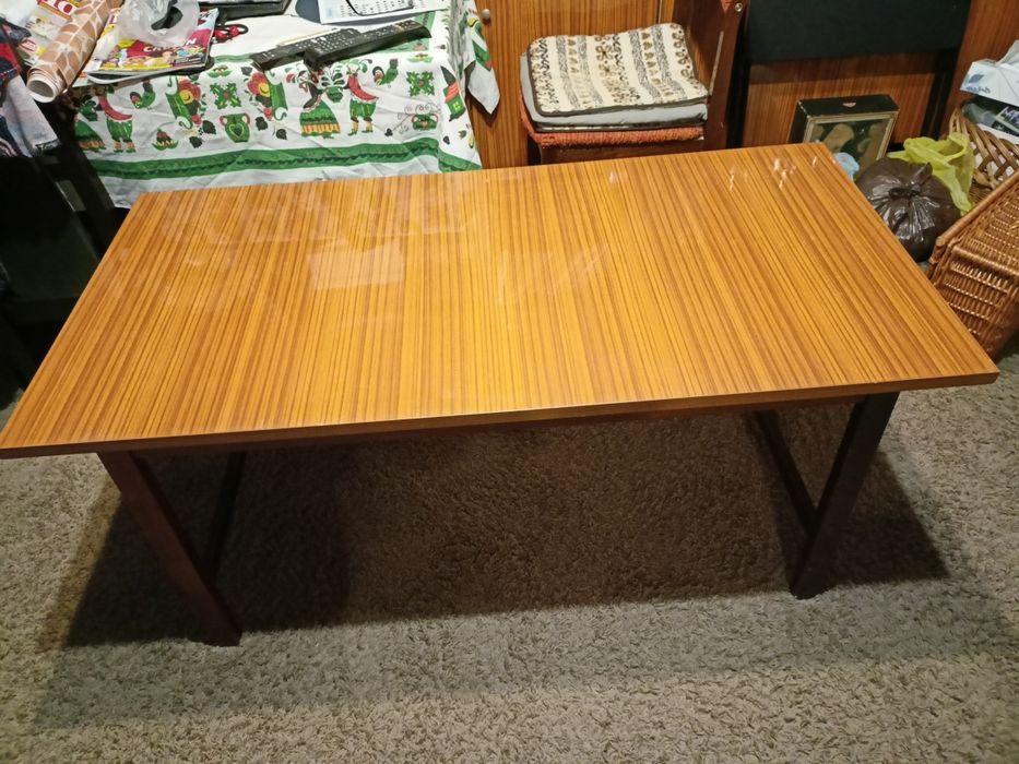 Promocja!!! = Stara ława drewniana 60x120x55 na wysoki połysk = zadban