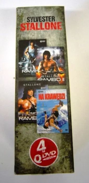 DVD Sylwester Stallone 4QDVD BOX Rambo 1-3 + Na Krawędzi