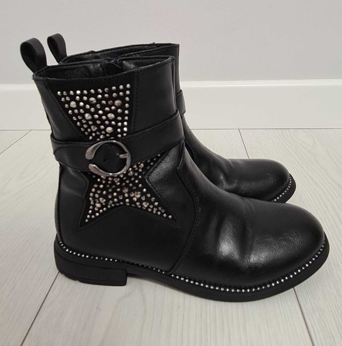 Botki 33 buty dziewczęce czarne
