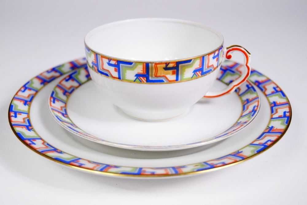 THOMAS zestaw śniadaniowy ART DECO trio filiżanka
