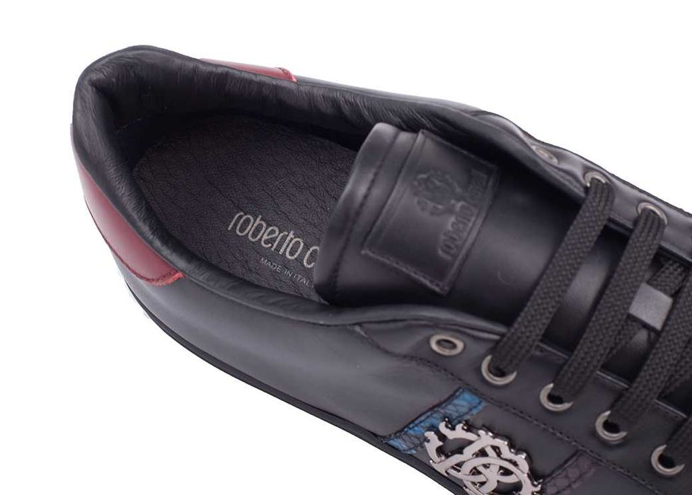 ROBERTO CAVALLI skórzane włoskie buty sneakersy NOWE 46