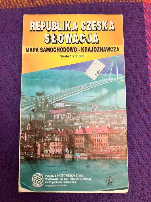 Czechy Słowacja mapa samochodowo-krajobrazowa