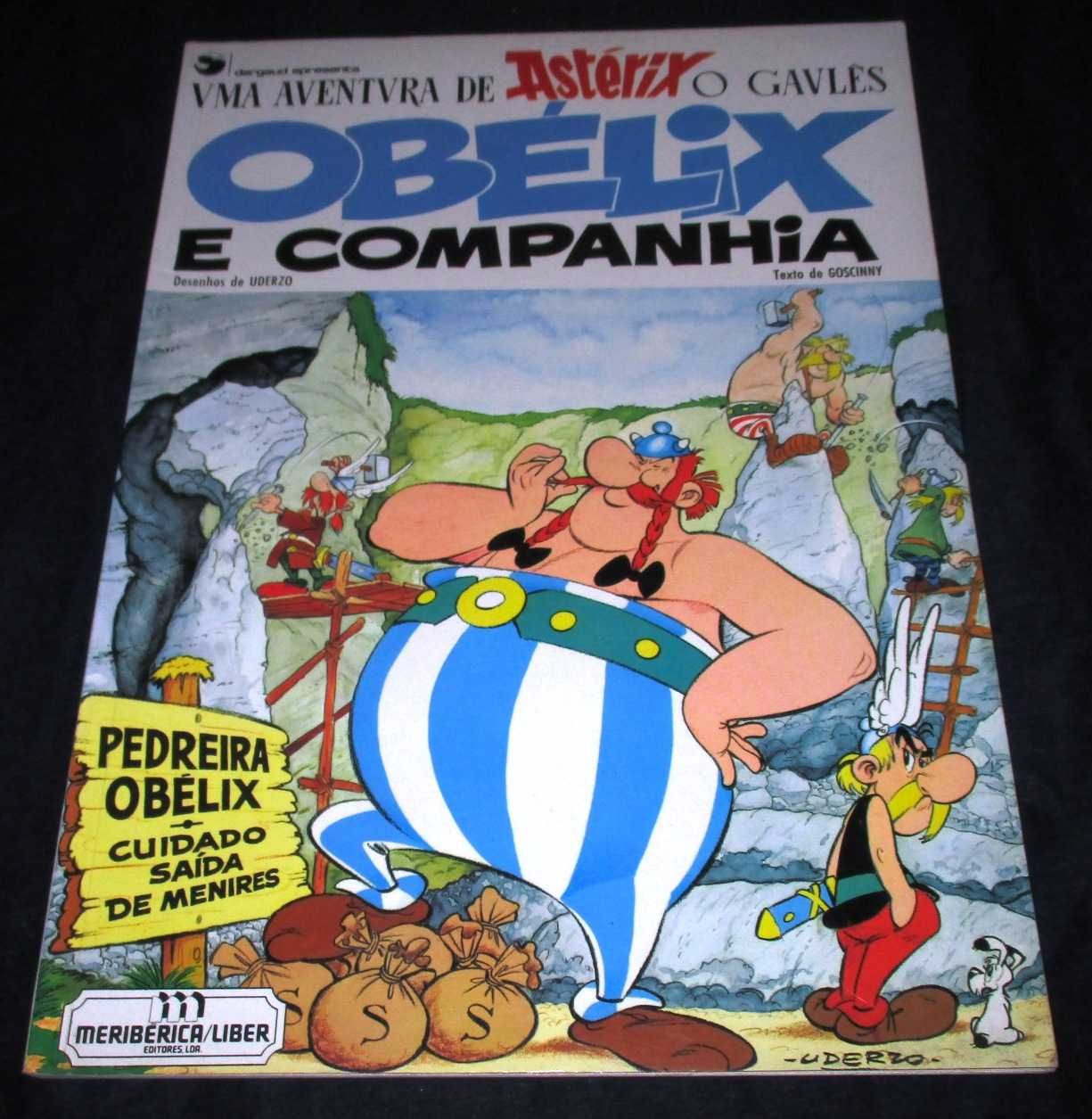 Livro Obélix e Companhia 1ª edição Meribérica capa mole