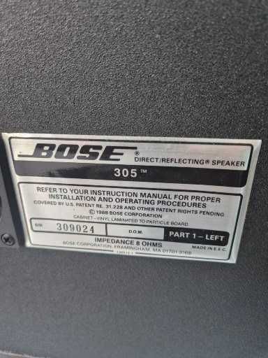 Kolumny  bose 305 / direct REFLECTING / AUDIOSHOCK