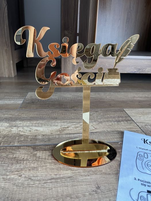 Stojak ksiega gosci + instrukcja + stojak na ksiege gosci