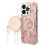 Zestaw Guess GUBPP14LHJEACSP Case+ Charger iPhone 14 Pro 6,1" r