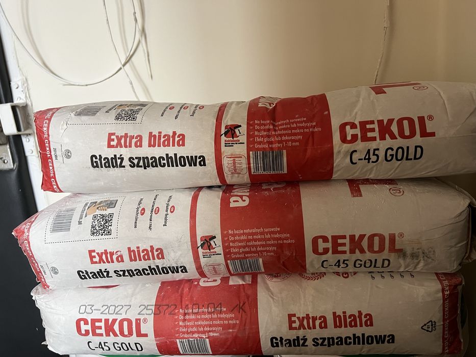 CEKOL C-45 GOLD Extra biała gładź szpachlowa