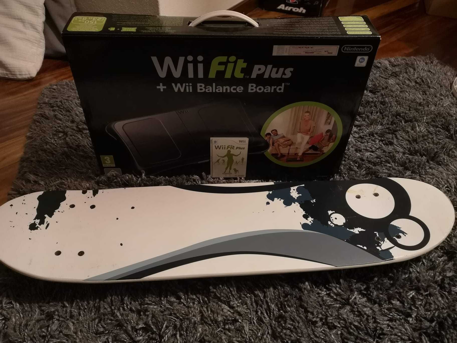 Wii Fit Balance Board com jogo Plus e prancha Snowboard