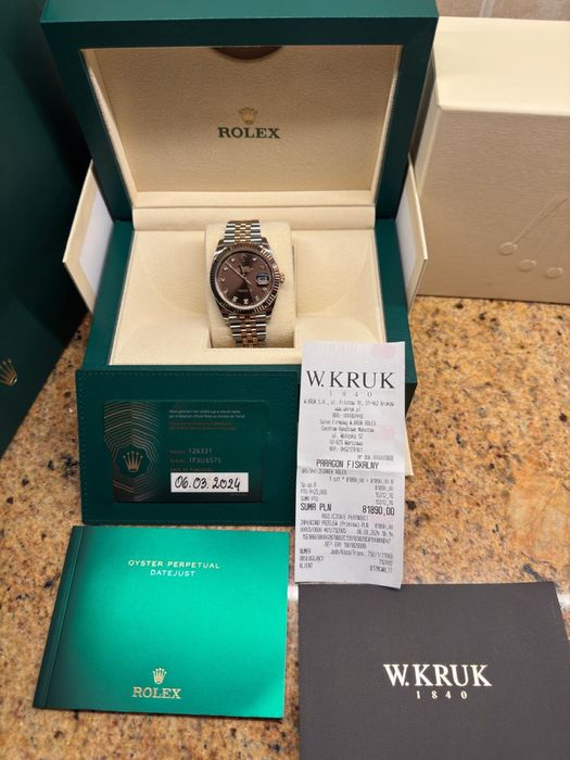 Rolex Datejust 41mm z brylantami jak nowy okazja
