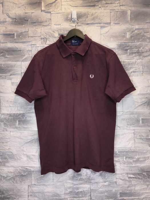 Koszulka Polo Fred Perry Bordowa Basic Logo