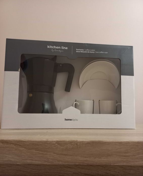 Kawiarka home&you NOWA z filiżankami