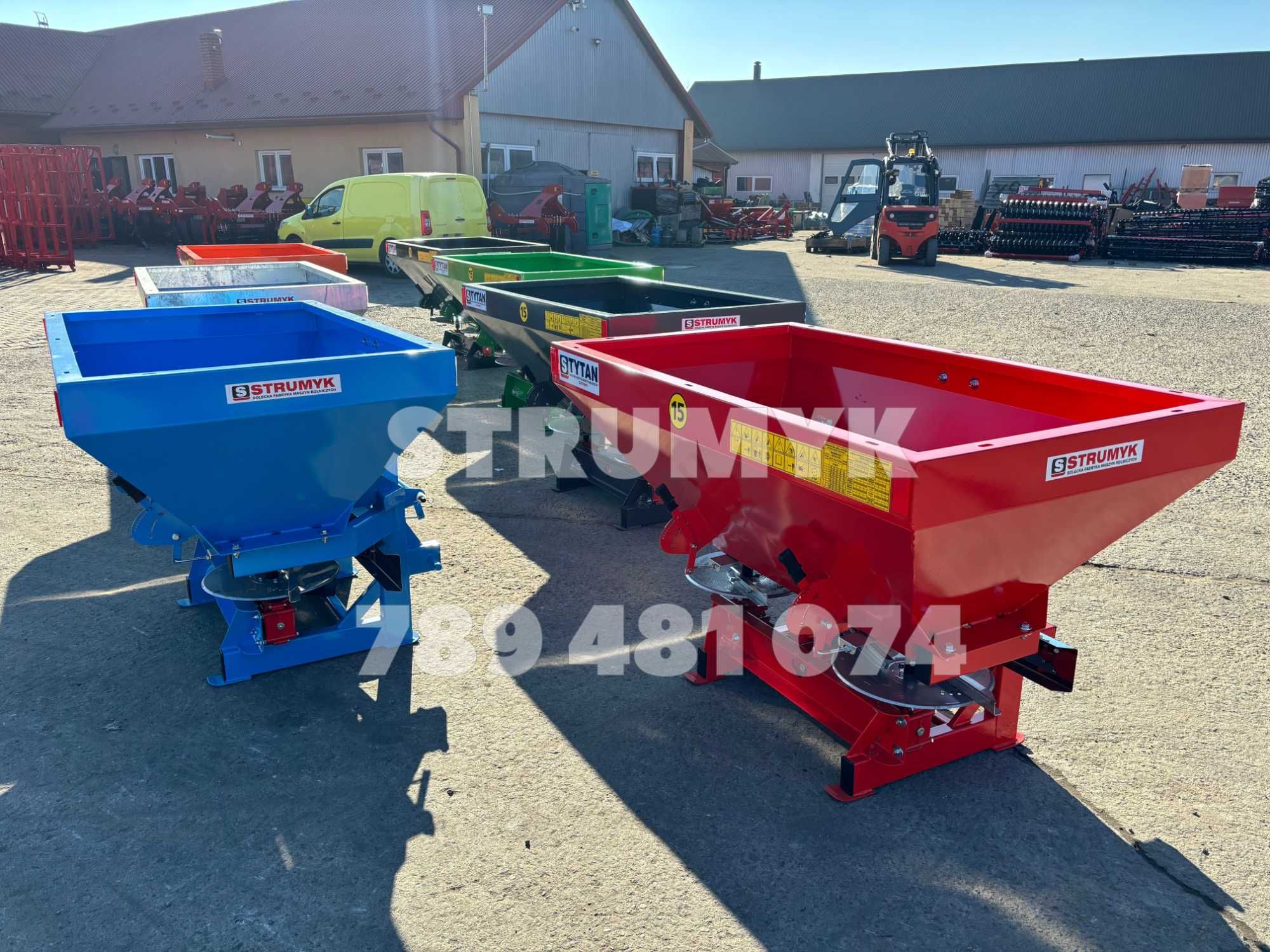 rozsiewacz nawozów DWUTALERZOWY/STRUMYK/TYTAN 400 - 1600 l plandeka