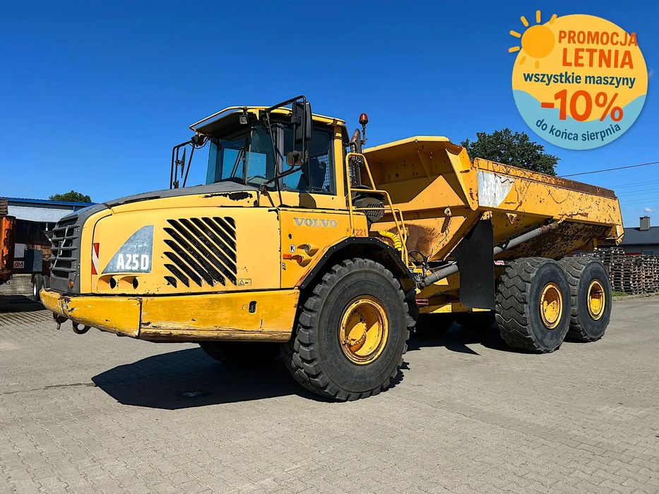 Volvo A25D  wozidło przegubowe, 25t, klima, radio, dobry stan