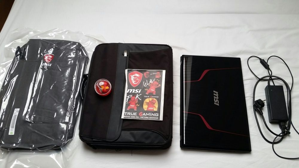 Laptop ge70 -17,3” laptop+zasilacz+torba
