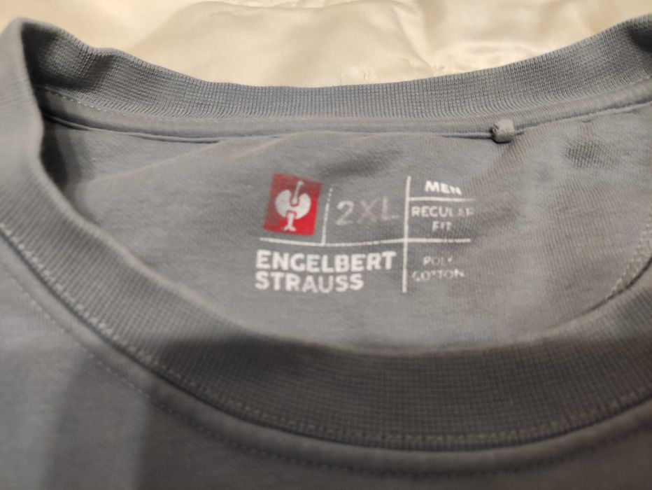 Męska bluza robocza dresowa Engelbert Strauss r. 2XL jak nowe logo