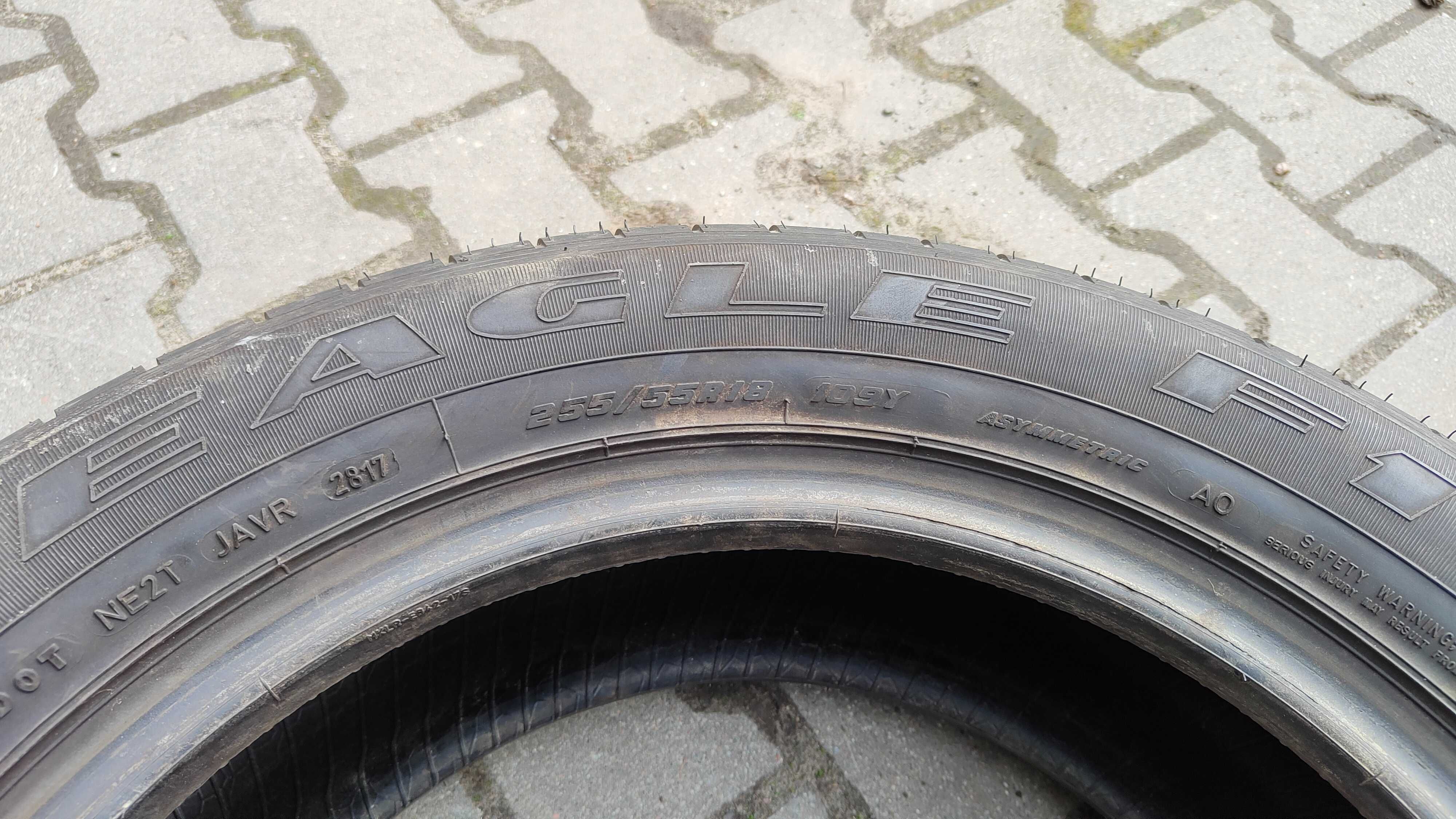 2x 255/55R18 Goodyear Eagle F1 SUV 4X4 Lato Używane FV Siedlce