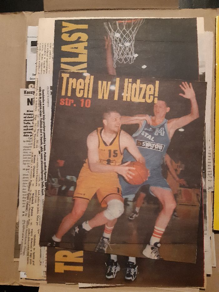 pamiątki kibica Trefl Sopot Prokom Asseco 1996-97 bilety wycinki