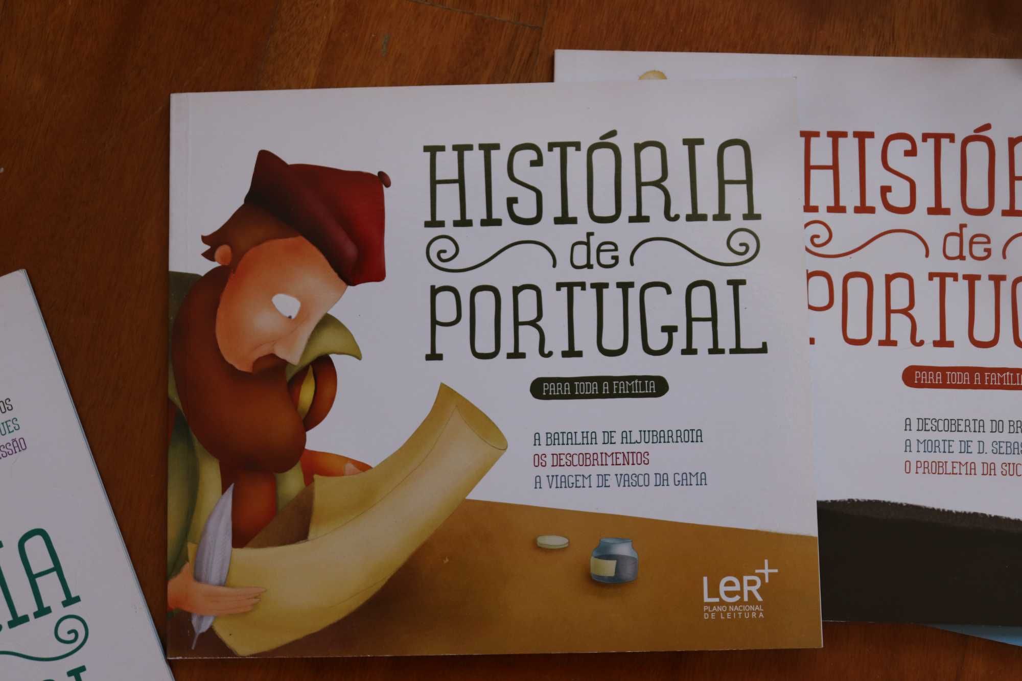 Coleção de livros sobre a História de Portugal