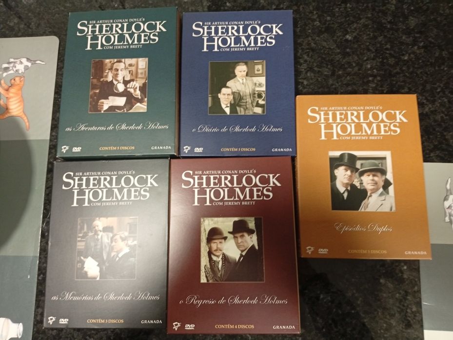 Vendo DVD da série de TV Sherlock Holmes, com  Jeremy Brett