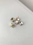 5 sztuk ćwieki srebrne 8 mm x 8 mm do przypięcia piramidki nity