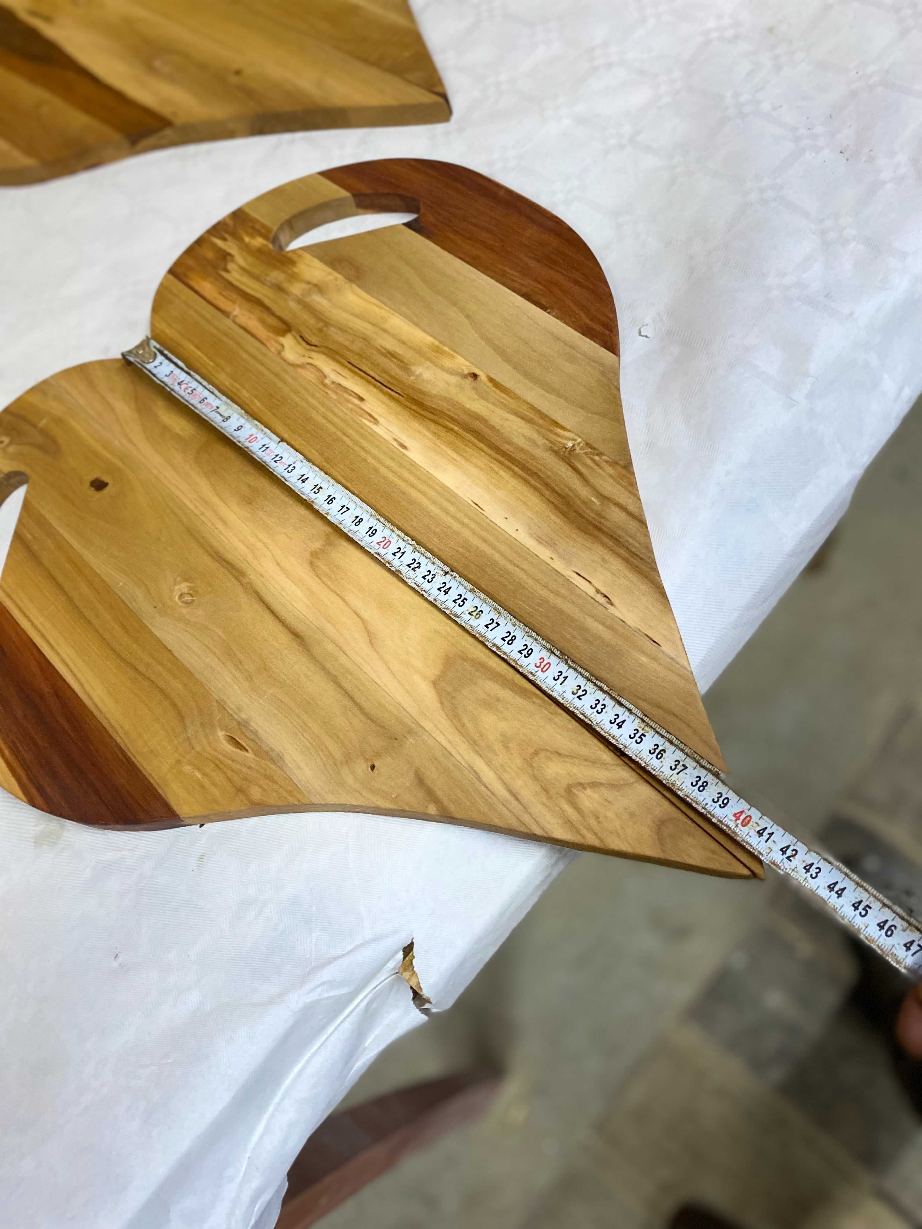 Piękne deski na przystawki i do krojenia z drewna gruszy handmade