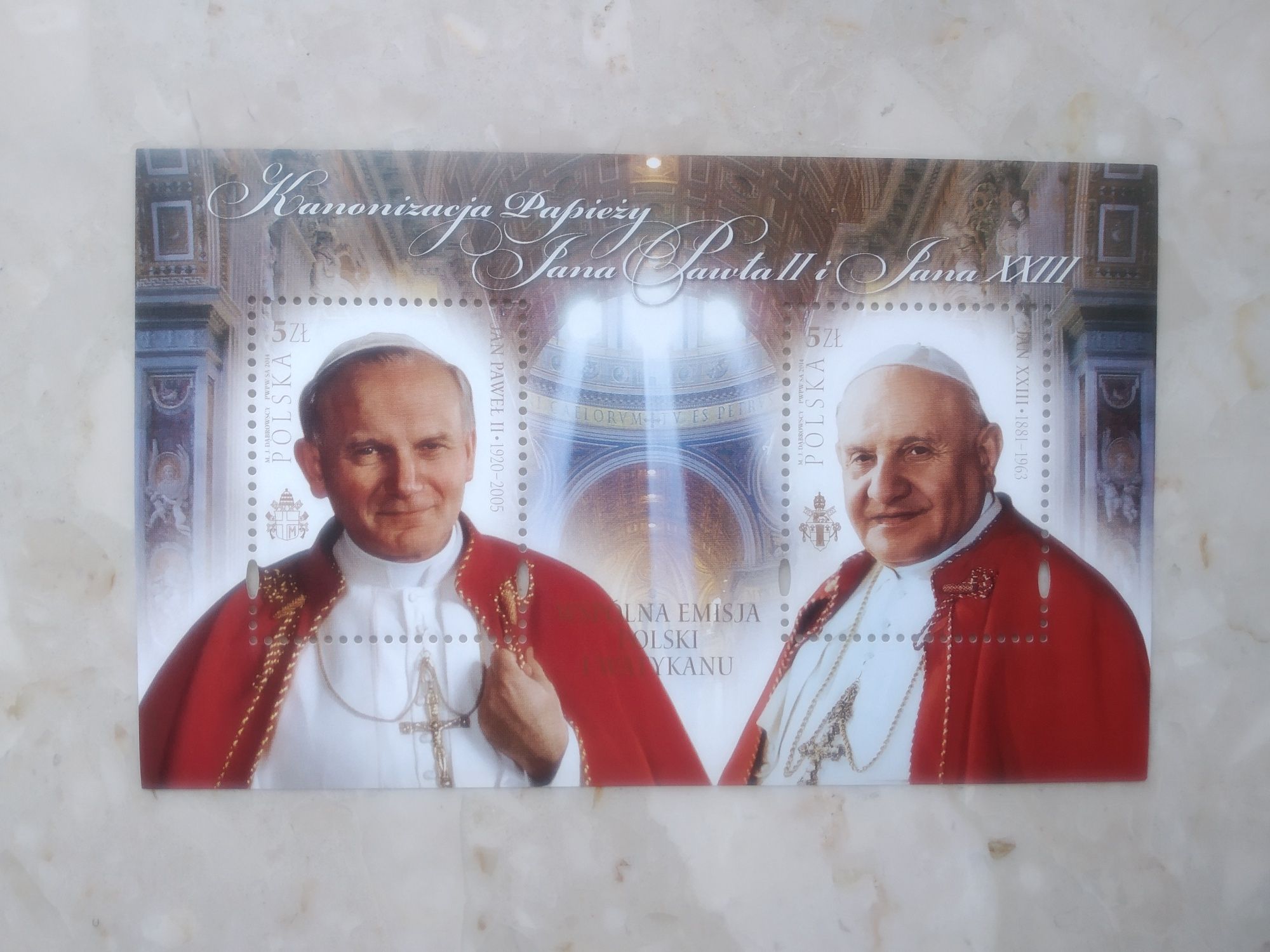 Znaczki Jan Paweł II papież kanonizacja wizyta w Polse
