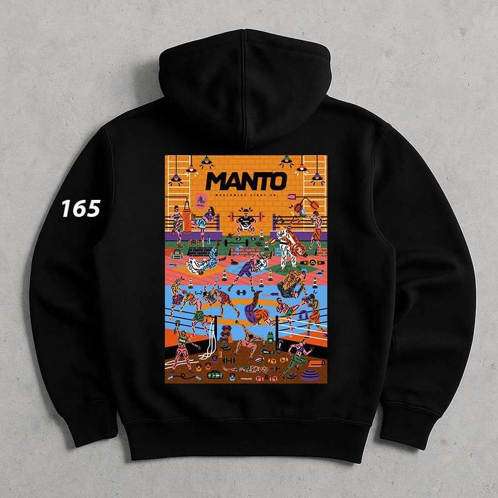 Худі MANTO Чорне — Худи МАНТО Черное — Struggle — Биг Принт