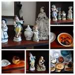 Bonecos e louças decorativas