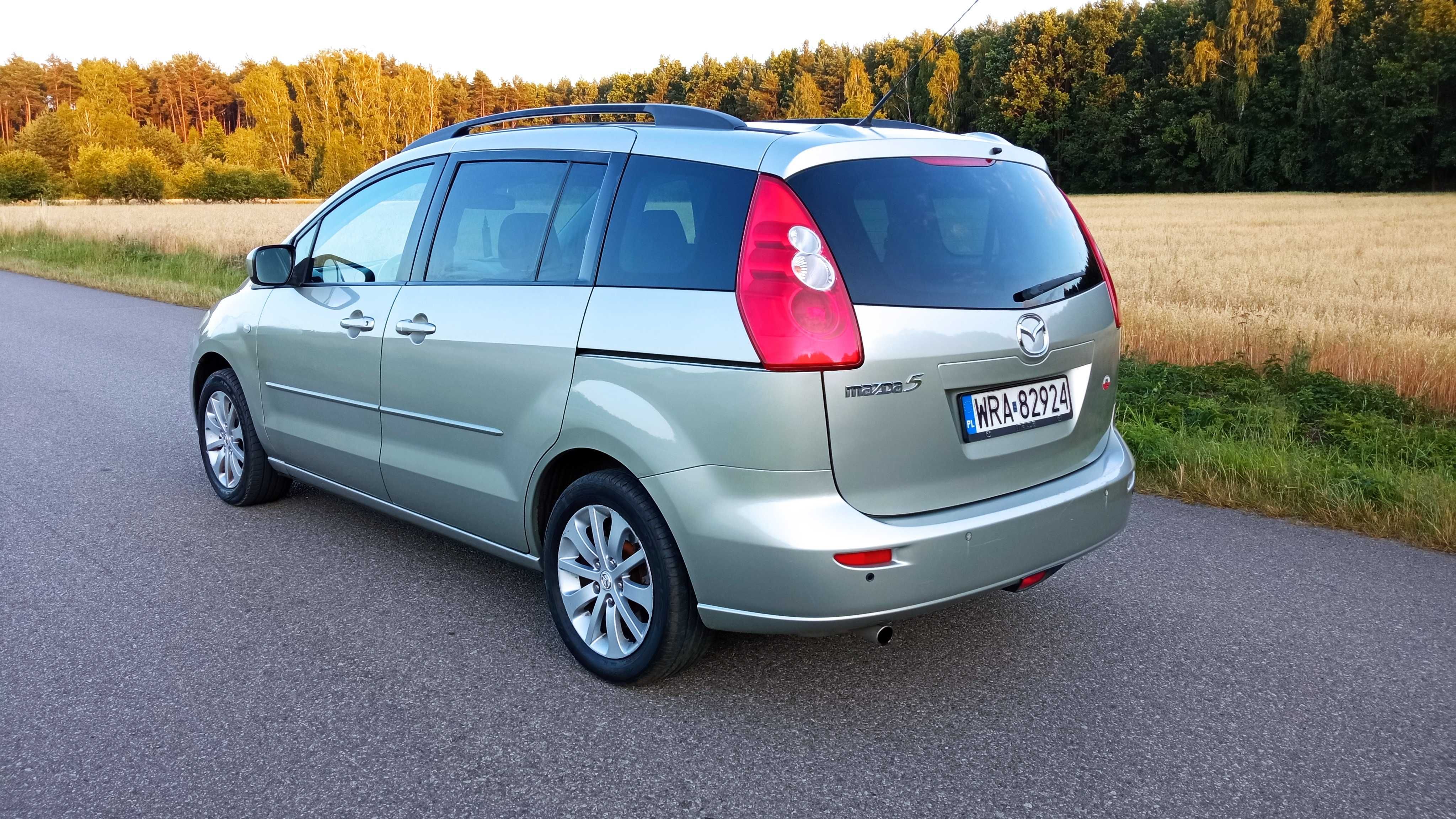 MAZDA 5 1,8 B+GAZ Stan techniczny .i wizualny bardzo dobry i zadbany !