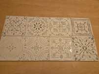 Tubądzin Tinta White dekor 99 sztuk