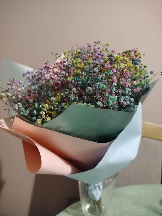 Bukiet suszonych kwiatów wysokość 40 cm