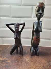 Afrykańskie figurki drewno egzotyczne.