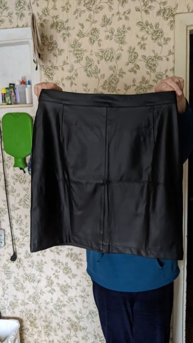 Юбка ЭКО кожа 48