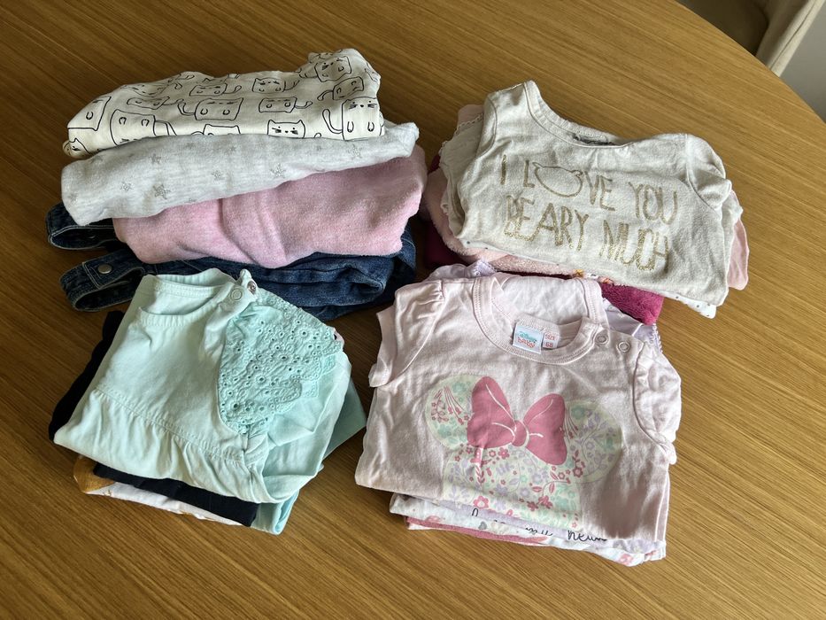 Paka ubranek dla dziewczynki 68 zestaw