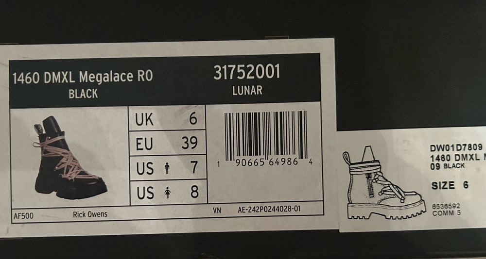 Rick Owens x Dr. Martens