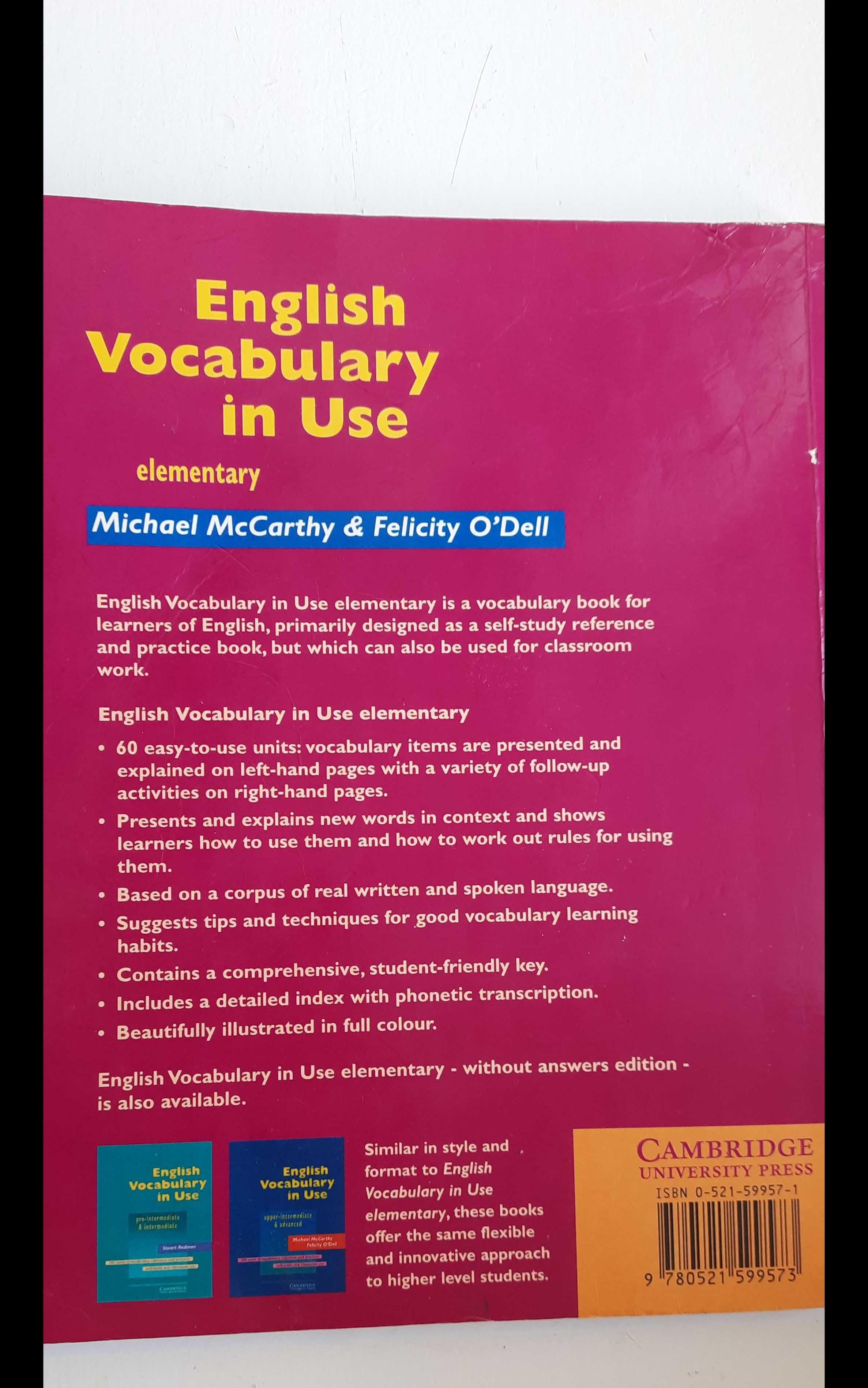 English vocabulary in use elementary. McCarty O'Dell