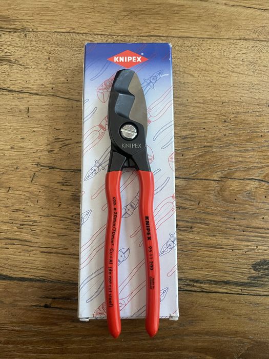 KNIPEX  Nożyce do kabli przewodów podwójne