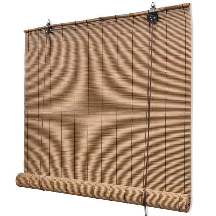 Vidaxl Roleta Bambusowa, 80 X 220 Cm, Brązowa