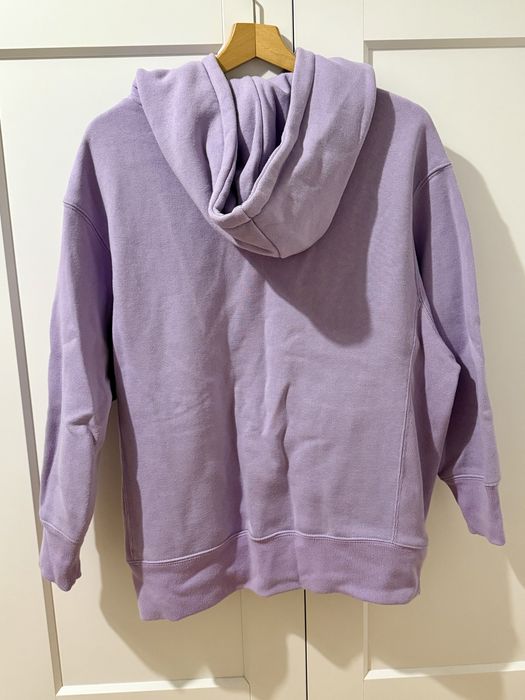 lawendowa bluza z kapturem oversized
