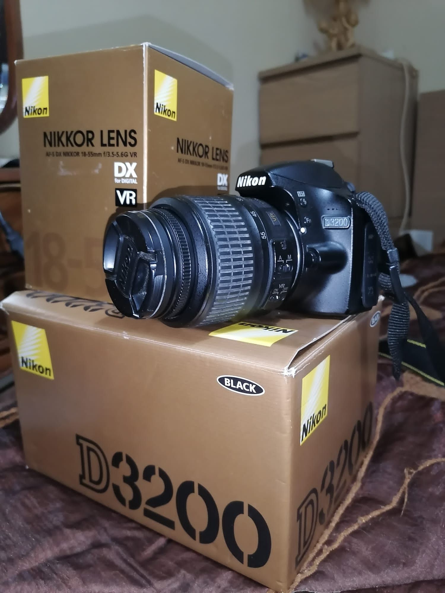 Nikon D3200 com lente 18-55 e filtro UV