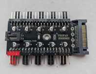 Сплитер вентеляторов ПК, 4Pin PWM hub - Sata