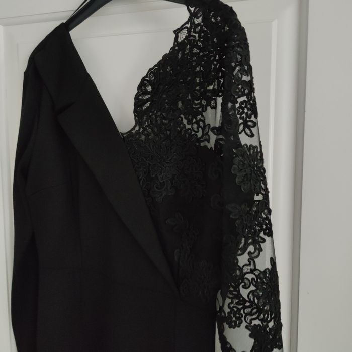 Sukienka marynarka koronkowy rękaw NOWA