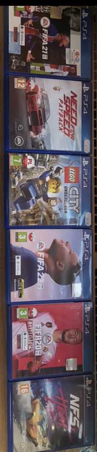 Gry na Platformę PS4 + FIFA 23 (nie ma na zdjeciu)