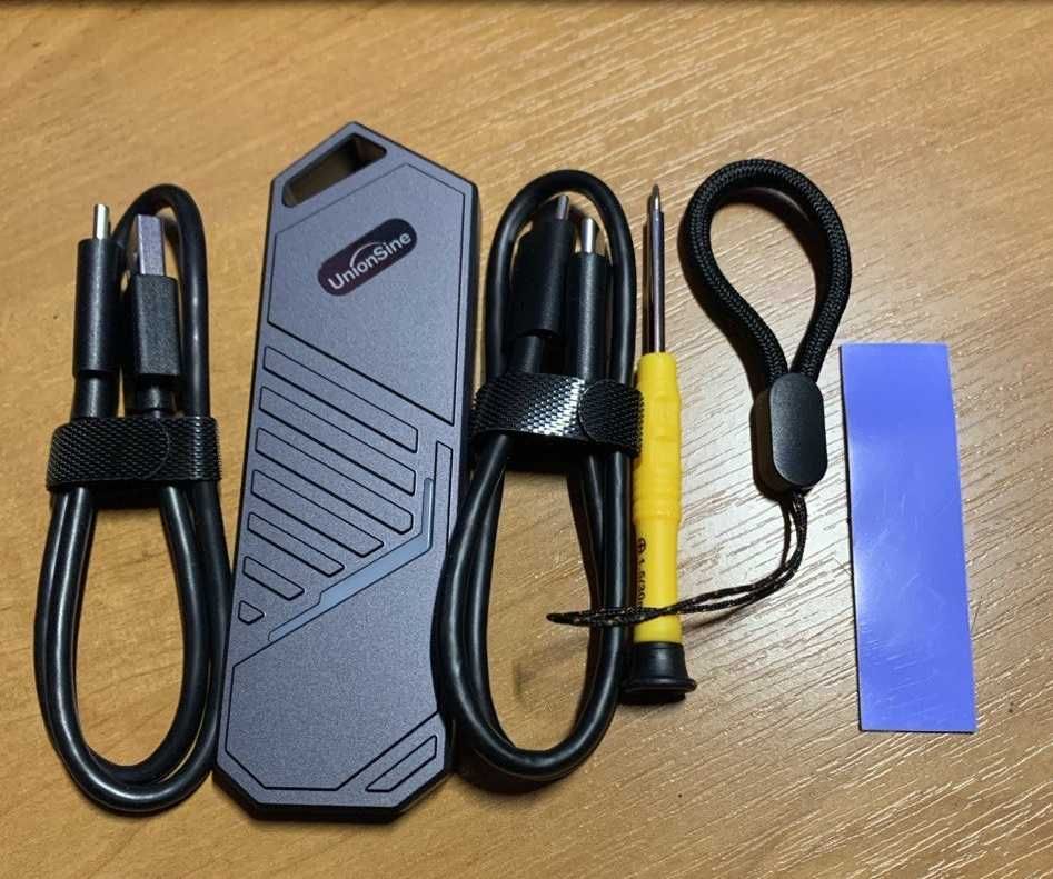 Внешний карман UnionSine для M.2 SSD NVMe PCIe Type-C USB 3.2 Gen 2