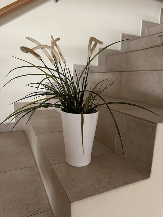 Vaso com planta PVC para decoração