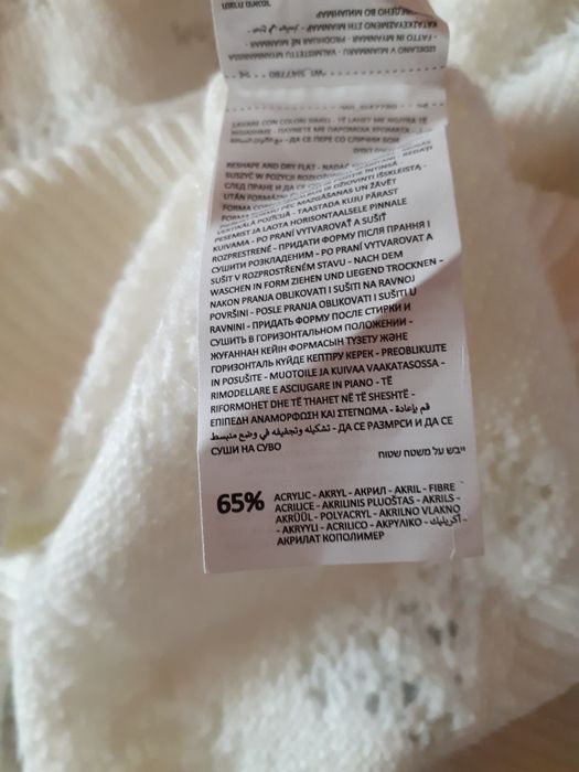 Sweter ażurowy kwiaty