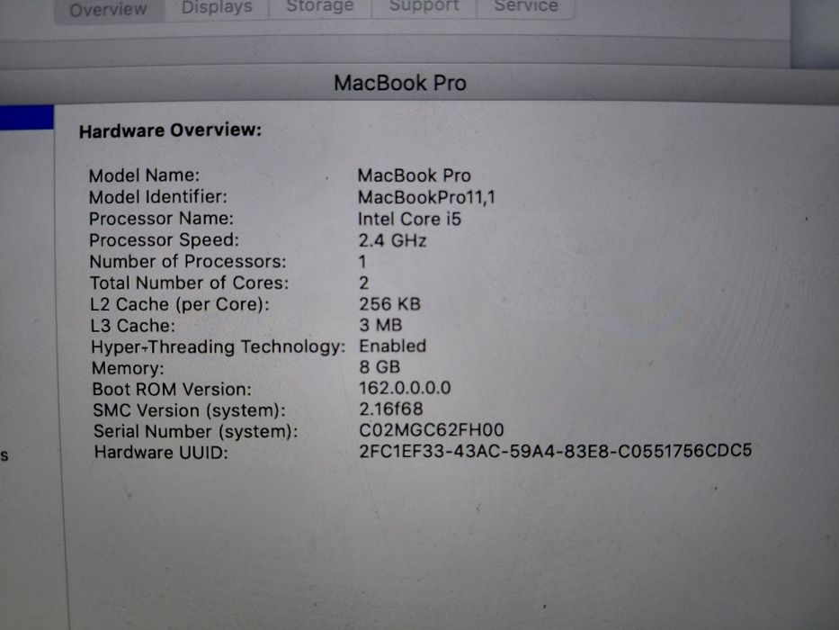 MacBook Pro Late 2013 Mojave retina 13 дюймів