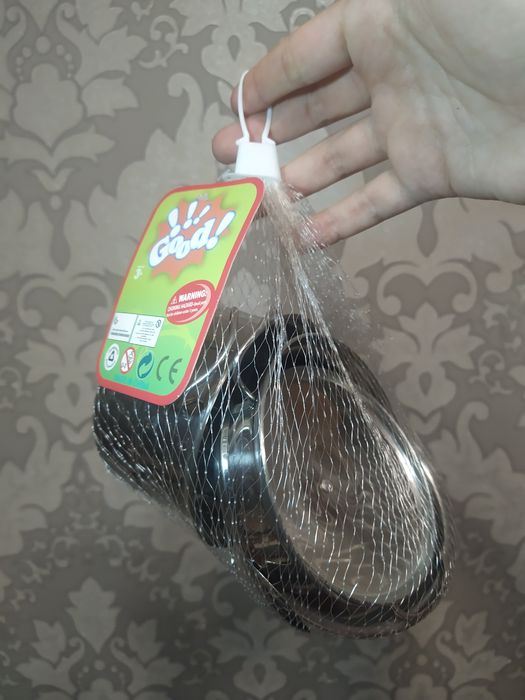 Набір кухонний посуд іграшковий, набір дитячий металевий сервіз чайн