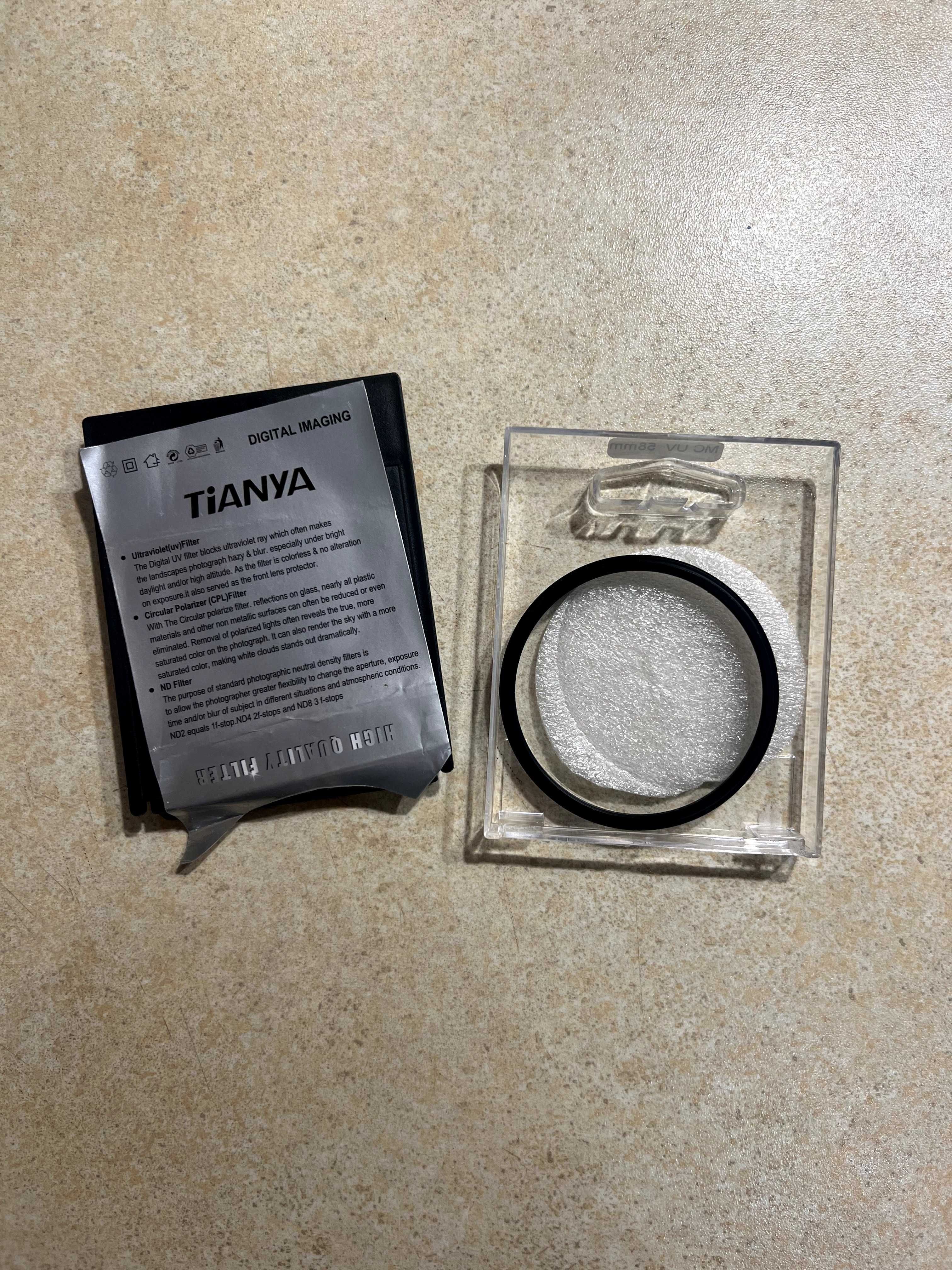 Ультрафиолетовый защитный MC UV cветофильтр Tianya 58 мм